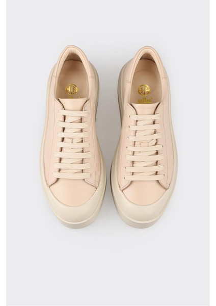 Bej Deri Kadın Spor Ayakkabı fırsatları