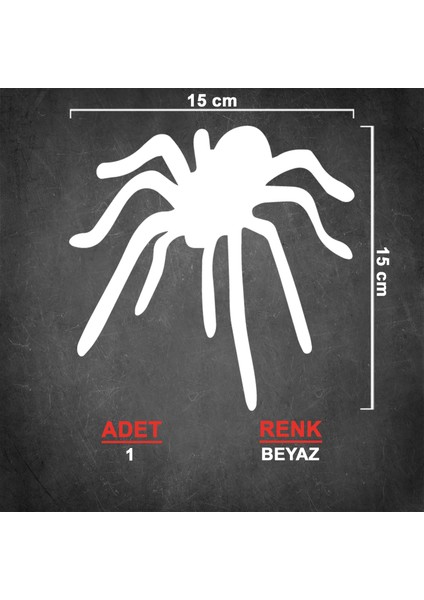 Örümcek Sticker Model 1 - Oto Sticker - Araba Sticker - Araç Sticker - Araba Aksesuar