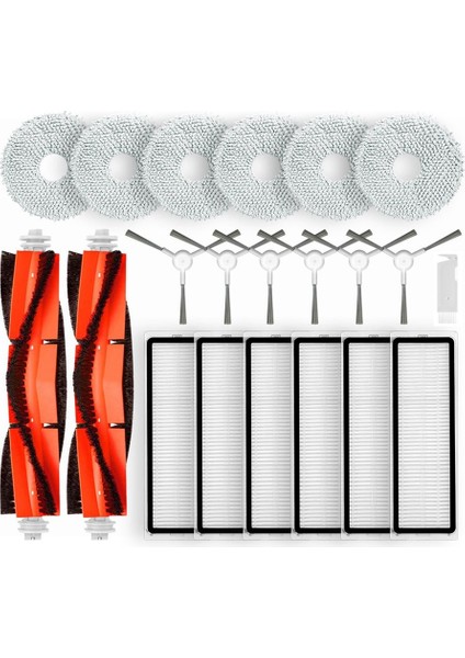 For Robot Vacuum S10+ / S10 Plus Spare Parts Accessories Main Brush Side Brush Hepa Filter Mop Rag Cloth (Yurt Dışından)