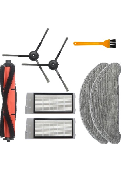 Eve Plus SDJ01RM Robotik Ektrikli Süpürge Yedek Parça Paspas Bezi Hepa Filtre Ana Fırça Yan Fırça Aksesuarları (Yurt Dışından)