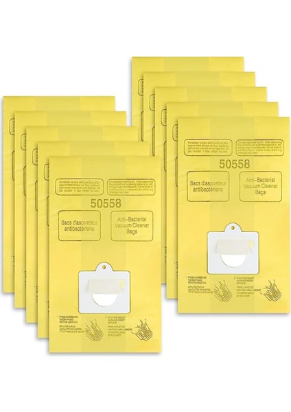 5055, 50557 ve 50558 Teneke Kutu Için 10'lu Paket Tip C/q Yedek Ektrikli Süpürge Torbası (Yurt Dışından)