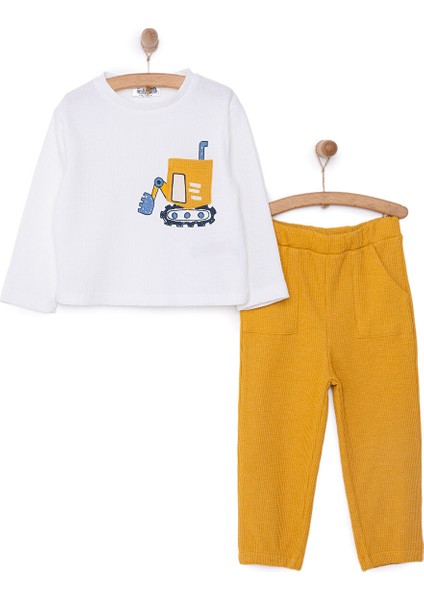 HelloBaby Vehicles Line Erkek Sweatshirt-Pantolon Erkek Bebek
