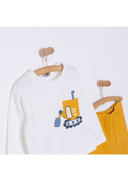 HelloBaby Vehicles Line Erkek Sweatshirt-Pantolon Erkek Bebek modelleri