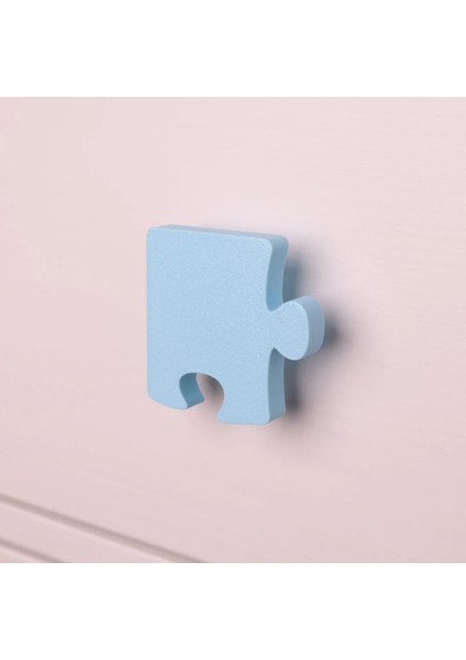 6’lı Puzzle Dolap Kulp Paketi – Çocuk Odası, Mutfak ve Banyo Dolapları İçin