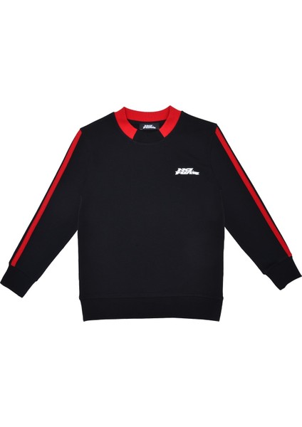 Erkek Çocuk Siyah Baskılı Sweatshirt
