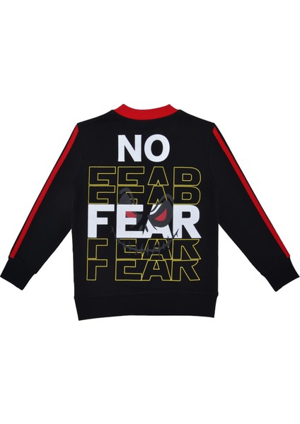 Erkek Çocuk Siyah Baskılı Sweatshirt