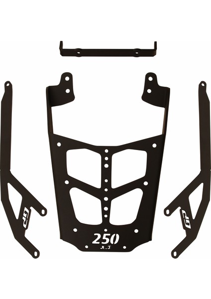 Bajaj Pulsar F 250 2022-2024 Uyumlu Arka Çanta Demiri Siyah
