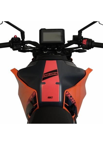 KTM Duke 250 2024 Uyumlu Tank Pad Seti Beyaz