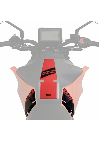 KTM Duke 250 2024 Uyumlu Tank Pad Seti Beyaz