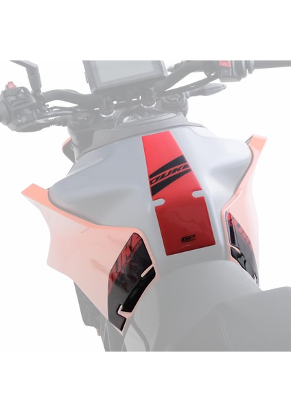 KTM Duke 250 2024 Uyumlu Tank Pad Seti Beyaz