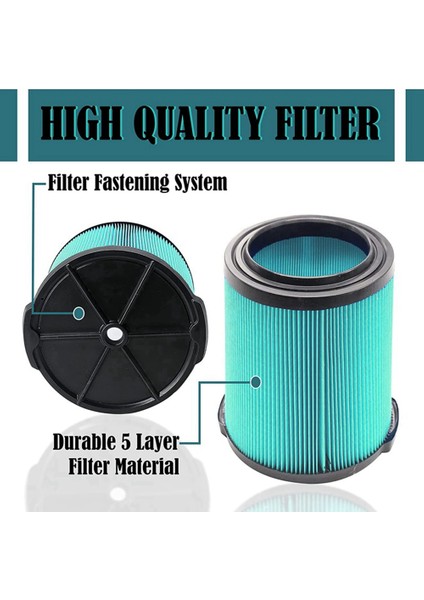 VF6000 Islak/kuru Mağaza 5-20 Galon Vakumlar Için 4pcs 5 Katmanlı Yedek Vakum Filtresi (Yurt Dışından) indirimleri