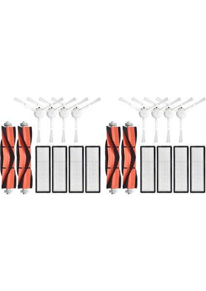 20 Pcs Main Brush Side Brushes Filters For 1c STYTJ01ZHM Robot Vacuum Cleaner Parts Accessories (Yurt Dışından)