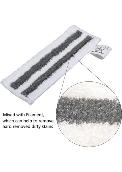 2 Set Accessories For Steam Cleaner Easyfix Sc2 Sc3 Sc4 Sc5 Wipers Floor Nozzle Cloths Mop Round Brushes Spare (Yurt Dışından) indirimleri