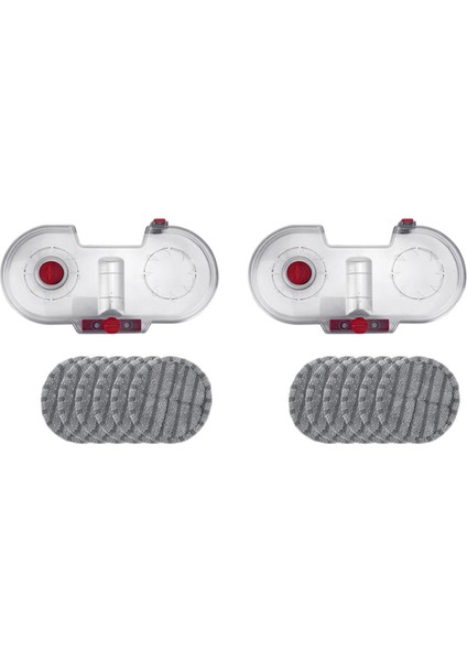 2x Electric Mopping Vacuum Brush Cleaner Cleaning Cloth Water Tank Set For V7 V10 V11 Replaceable Parts (Yurt Dışından)
