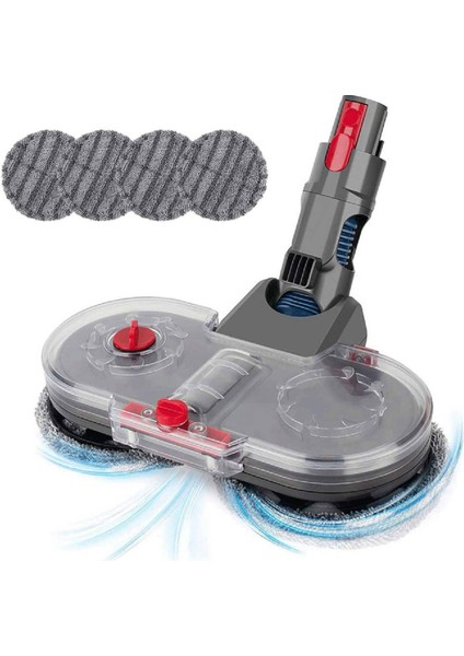 2x Electric Mopping Vacuum Brush Cleaner Cleaning Cloth Water Tank Set For V7 V10 V11 Replaceable Parts (Yurt Dışından)