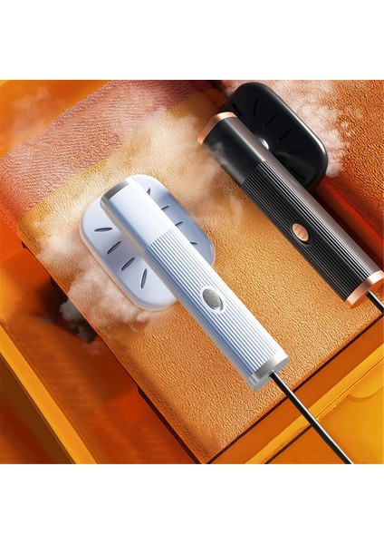Portable Travel Steamer For Clothes Mini Steam Iron 180°ROTATABLE Handheld Steam Iron For Fabric Clothes White (Yurt Dışından)