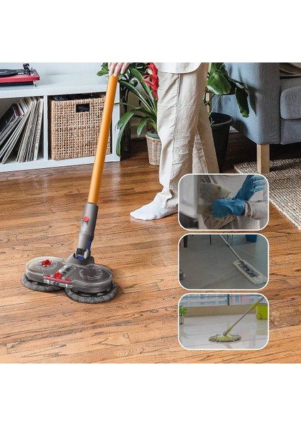 Electric Mop Attachment For V12 Detect Slim Vacuum Cleaner Mop Attachment With 6 Mop Pads And Removable Water Tank (Yurt Dışından)
