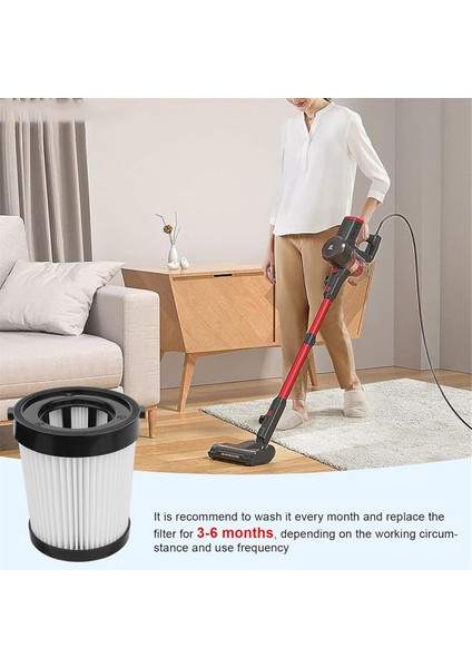 Hepa Filter For FSV101 FSV001 24 Kpa Cordless Stick Vacuum Replacement Filters For Girnoor G160 & G165 (Yurt Dışından)