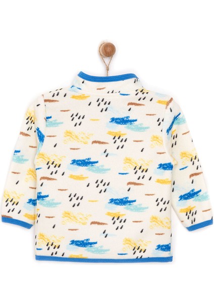 HelloBaby Basic Metraj Baskılı Polar Hırka Erkek Bebek
