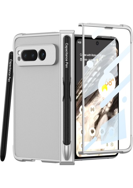 For Google Pixel Fold Cilt Hissi Hava Kesesi Menteşe Cep Telefonu Kılıfları (Yurt Dışından)