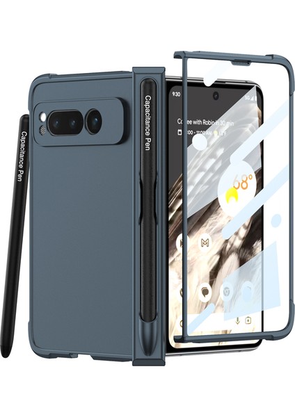 For Google Pixel Fold Cilt Hissi Hava Kesesi Menteşe Cep Telefonu Kılıfları (Yurt Dışından)