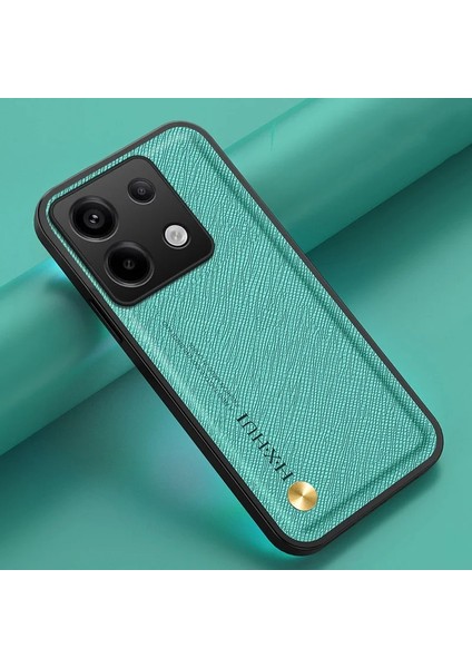 Xiaomi Redmi Note 13 4g Çapraz Desen Pu Cep Telefonu Kılıfı (Yurt Dışından)