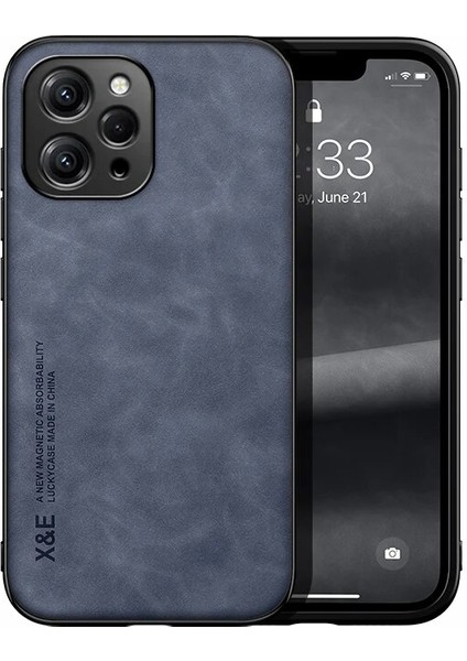 Xiaomi Redmi 12 4g Cilt Hissi Araba Manyetik Emme Pu Cep Telefonu Kılıfı (Yurt Dışından)