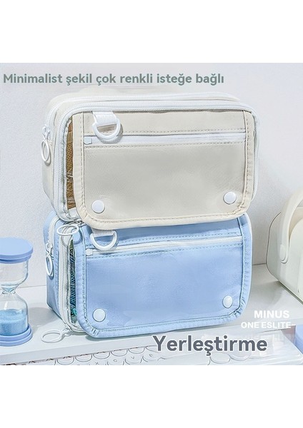 Şeffaf Büyük Kapasiteli Kırtasiye Kutusu (Yurt Dışından)