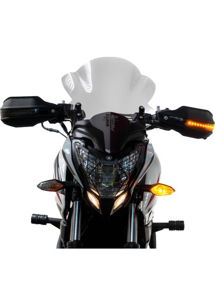 CF Moto 250 CL-X 2022-2024 Uyumlu Led Sinyalli Elcik Koruma Siyah