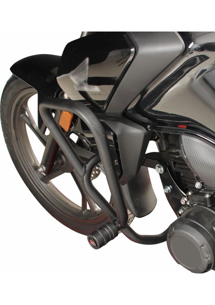 Honda CB125F 2023-2024 Uyumlu Motor Koruma Demiri Siyah