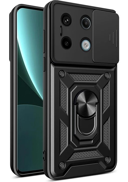 Poco X6 Kamera Koruması Halka Standı Cep Telefonu Kılıfı (Yurt Dışından)