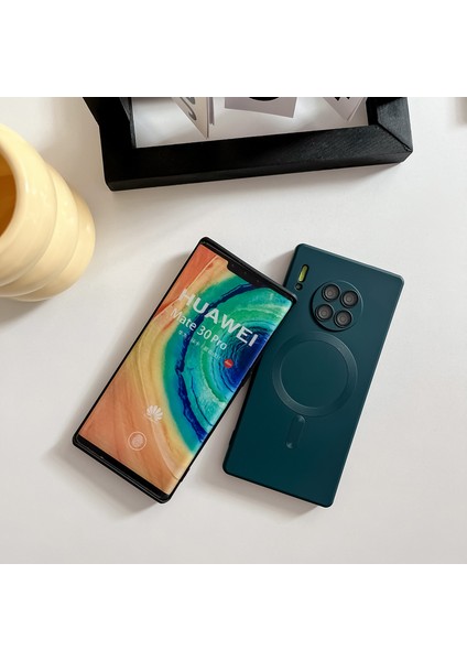 For Huawei P30 Pro Manyetik Emiş Metalik Boya Cep Telefonu Kılıfları (Yurt Dışından)