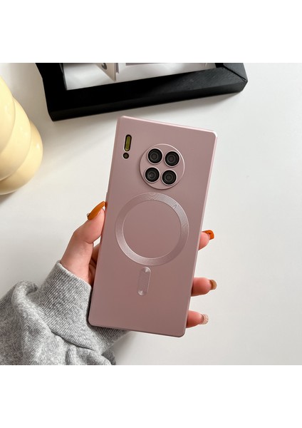 For Huawei Mate 40 Pro Manyetik Emiş Metalik Boya Cep Telefonu Kılıfları (Yurt Dışından)