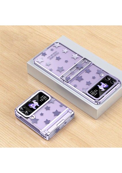 For Oppo Find N2 Flip Yıldız Deseni Menteşe Cep Telefonu Kılıfları (Yurt Dışından)