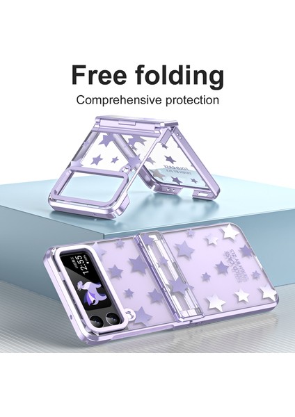 For Samsung Galaxy Z Flip 3 Yıldız Deseni Menteşe Cep Telefonu Kılıfları (Yurt Dışından) fiyatları