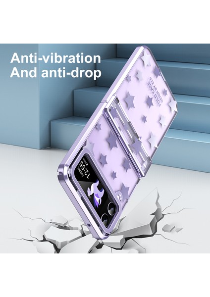 For Samsung Galaxy Z Flip 3 Yıldız Deseni Menteşe Cep Telefonu Kılıfları (Yurt Dışından) modelleri