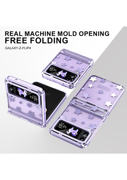 For Samsung Galaxy Z Flip 3 Yıldız Deseni Menteşe Cep Telefonu Kılıfları (Yurt Dışından) indirimleri