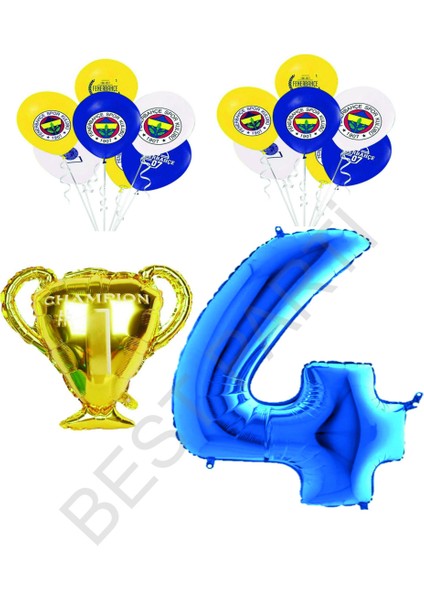 Fenerbahçe Sarı Lacivert Doğum Günü Konsepti Yaş 4