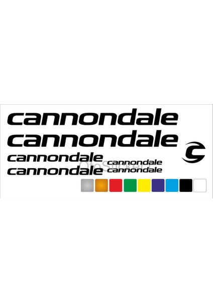 Cannondale Bisiklet Kadro Sticker Set Premium Kalite