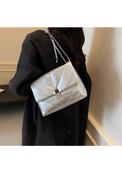 Moda Bayan Tote Çanta Deri Omuz Çantası Kadın Çantaları Için Zincir Sling Çanta (Yurt Dışından) fiyatları