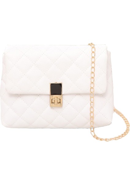 Bayan Crossbody Çanta Deri Kadın Sling Çanta Günlük Omuz Çantası Baklava Dilimi Satchel (Yurt Dışından)