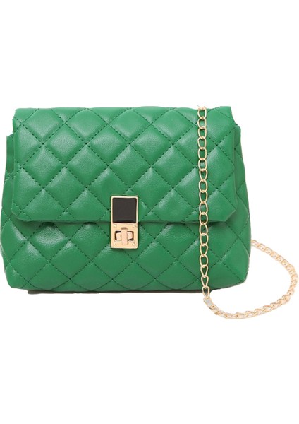 Bayan Crossbody Çanta Deri Kadın Sling Çanta Günlük Omuz Çantası Baklava Dilimi Satchel (Yurt Dışından)