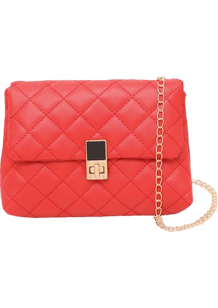 Bayan Crossbody Çanta Deri Kadın Sling Çanta Günlük Omuz Çantası Baklava Dilimi Satchel (Yurt Dışından)