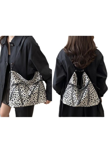 Bayan Tote Çanta Leopar Baskı Çanta Kadın Omuz Çantası Günlük Crossbody Çanta Hobo Çanta (Yurt Dışından) fiyatları