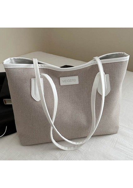 Bayan Tote Çanta Yüksek Kapasiteli Kanvas Kadın Omuz Çantası Moda Handbags (Yurt Dışından)