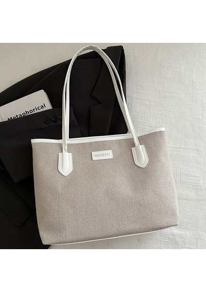 Bayan Tote Çanta Yüksek Kapasiteli Kanvas Kadın Omuz Çantası Moda Handbags (Yurt Dışından) fırsatları