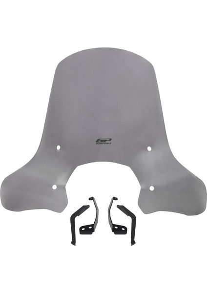 Lambretta V125 / V200 Special 2021-2023 Uyumlu Ön Cam Füme 52 cm