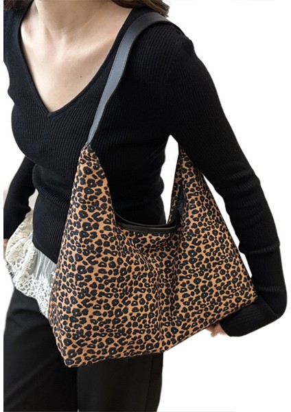 Bayan Tote Çanta Leopar Baskı Çanta Kadın Omuz Çantası Günlük Crossbody Çanta Hobo Çanta (Yurt Dışından) fiyatları