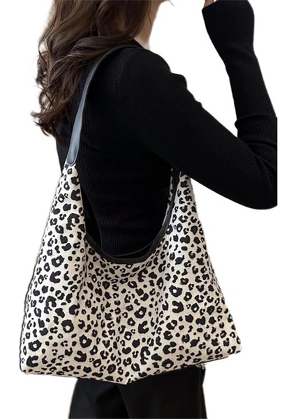 Bayan Tote Çanta Leopar Baskı Çanta Kadın Omuz Çantası Günlük Crossbody Çanta Hobo Çanta (Yurt Dışından) fiyatları