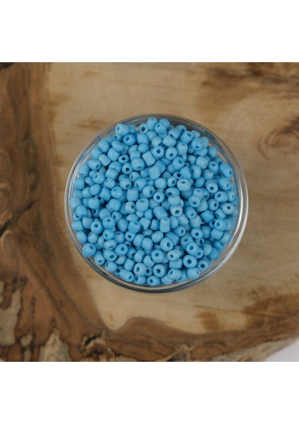 Abc Kum Boncuk Mavi 4 mm 500 Gram 6/0 - 43